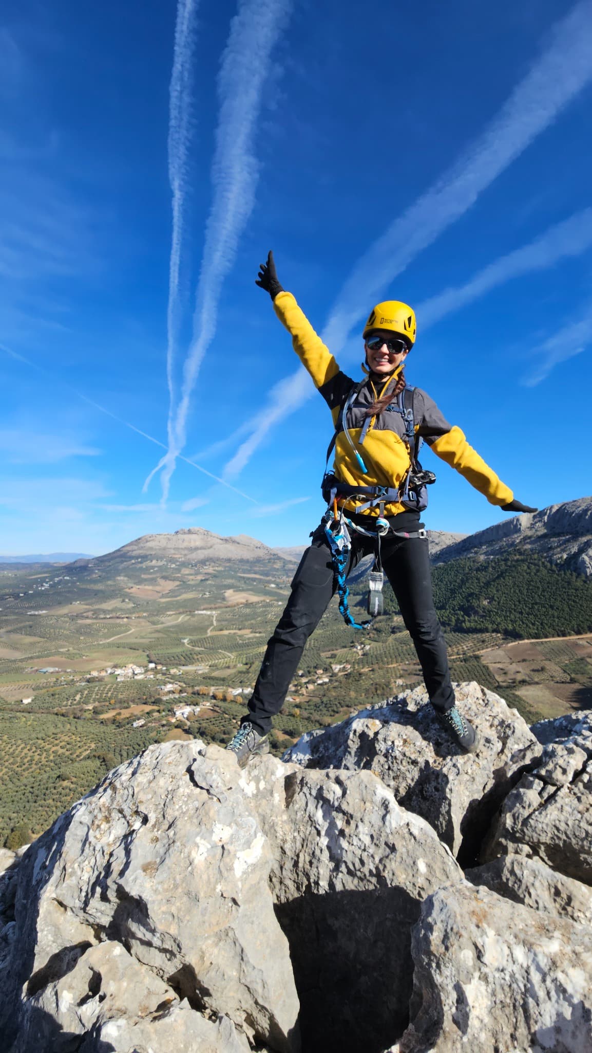 Džiaugsmas įveikus via ferrata maršrutą