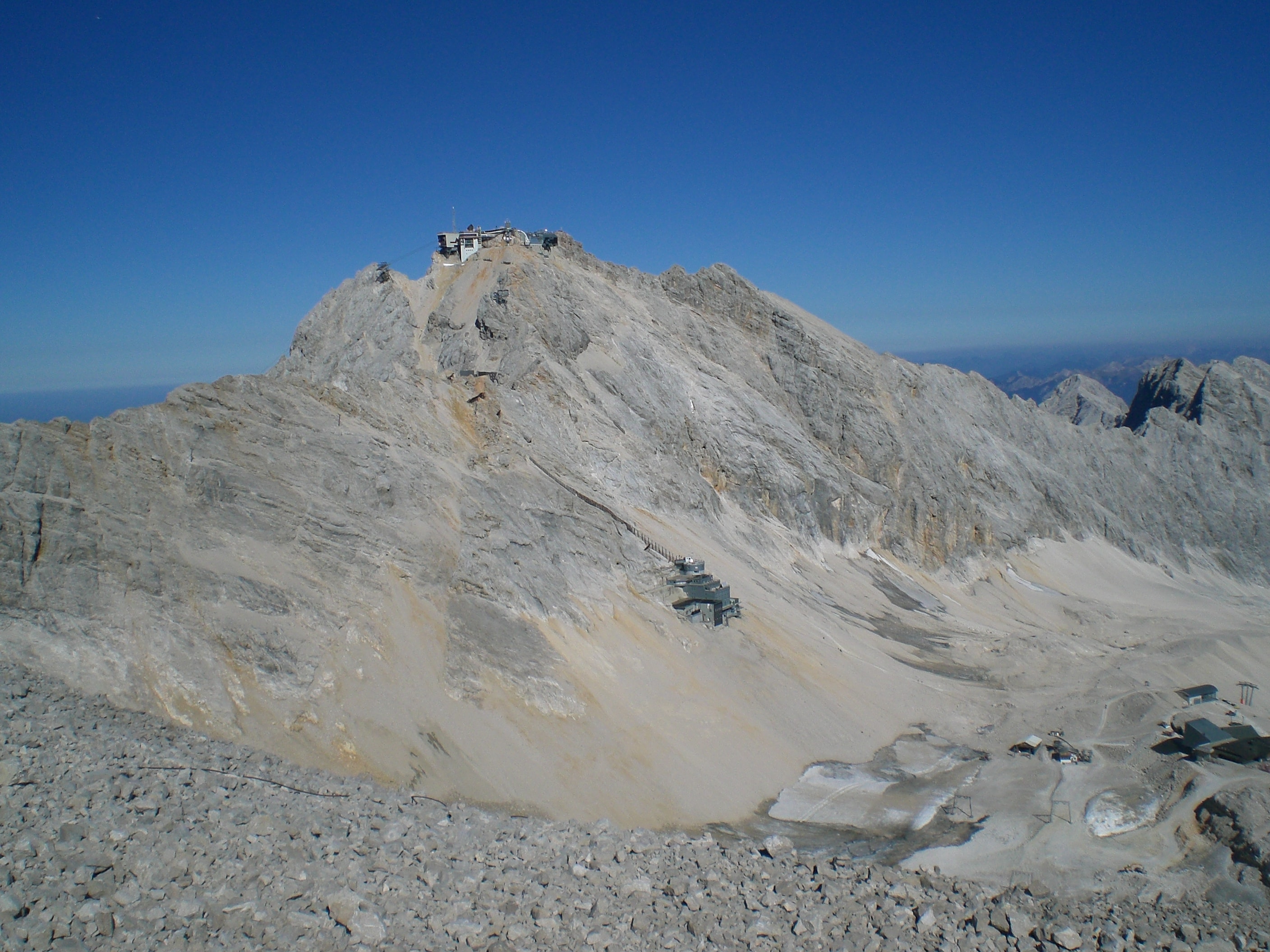 Zugspitzplatt aukštikalnės ir ledyno zona prie Zugspitze